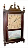 Gilbert Pillar & Scroll Shelf Clock