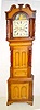 Lrg. Oak Calendar Grandfather Clock, Holy Head