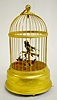French Animated Musical Bird in Cage