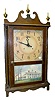 Gilbert Pillar & Scroll Shelf Clock