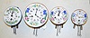 4 Antique Enamel Dial Pendulette Clocks