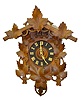 Antique 3 Wt. Grape Carved Cuckoo & Quail Clock