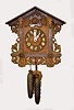 Antique Inlaid 2 Weight 8 Day Cuckoo Clock