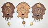 3 Doghouse Pendulettes