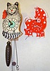 German Cat & Canada Horse Clock