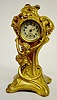 Lady Art Nouveau Metal Novelty Clock