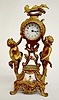 New Haven Double Dial Cherub Novelty Clock