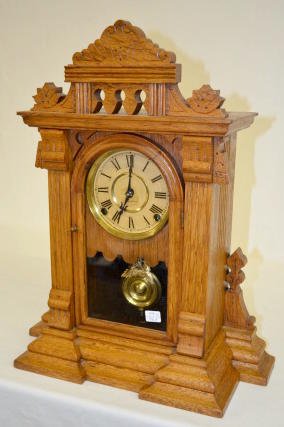 Ingraham Oak Parlor Clock — Antique Clocks Price Guide