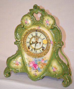 Ansonia Royal Bonn La Roche China Clock — Antique Clocks Price Guide