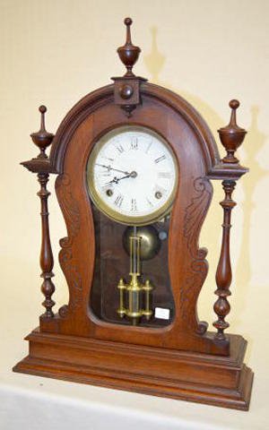 Antique Walnut Parlor Model Shelf Clock, ÓMonogramÒ — Antique Clocks Price Guide