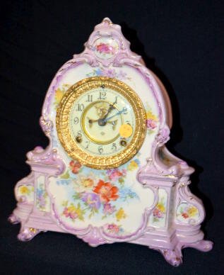 Ansonia Royal Bonn La Manche China Clock — Antique Clocks Price Guide