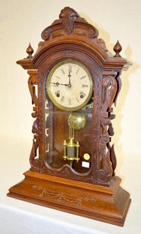 Welch Walnut Parlor Shelf Clock — Antique Clocks Price Guide