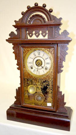 Seth Thomas Walnut ÓEclipseÒ Shelf Clock w/Alarm — Antique Clocks Price Guide