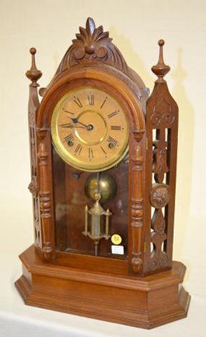 Gilbert Walnut ÒTurettoÓ Parlor Clock — Antique Clocks Price Guide