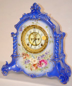 Ansonia Royal Bonn La Verdon China Clock — Antique Clocks Price Guide