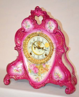 Ansonia Royal Bonn La Roche China Clock — Antique Clocks Price Guide