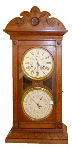 Jerome Double Dial Shelf Clock — Antique Clocks Price Guide