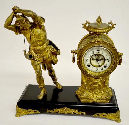 New Haven Hunter Statue Clock — Antique Clocks Price Guide