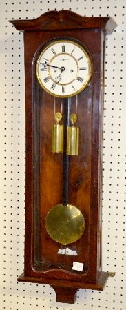 Early 2-Weight Vienna Wall Clock — Antique Clocks Price Guide