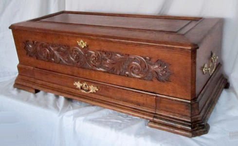 Lrg. Antique Carved JacotÕs Oak Music Box — Antique Clocks Price Guide