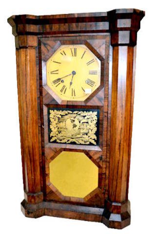 Seth Thomas 2 Weight Mirror Front Clock — Antique Clocks Price Guide