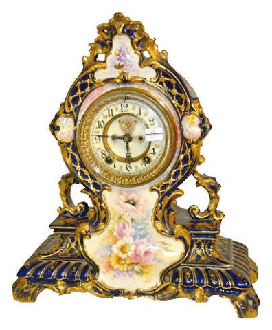 Ansonia Royal Bonn La Cerda China Clock — Antique Clocks Price Guide