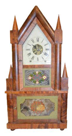 Birge &amp; Fuller Wagon Spring Double Steeple Clock — Antique Clocks Price Guide