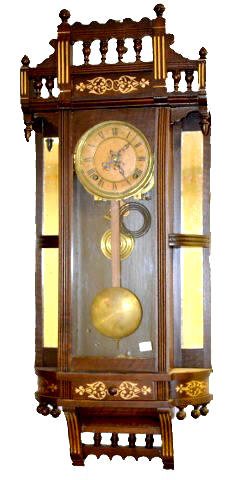 Reflector Mirror Side Wall Clock — Antique Clocks Price Guide