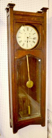E. Howard &amp; Co. Mission Oak Wall Regulator Clock — Antique Clocks Price Guide