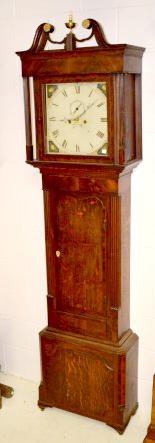 English Oak Time and Strike Tall Case Clock — Antique Clocks Price Guide