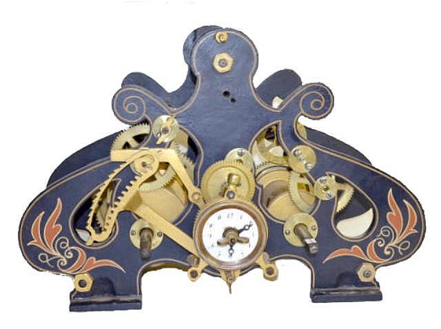 French Pinwheel Time &amp; Strike Tower Clock — Antique Clocks Price Guide