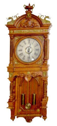 Waterbury Augusta Oak Wall Clock — Antique Clocks Price Guide