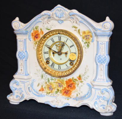 Ansonia Royal Bonn La Orne China Clock — Antique Clocks Price Guide