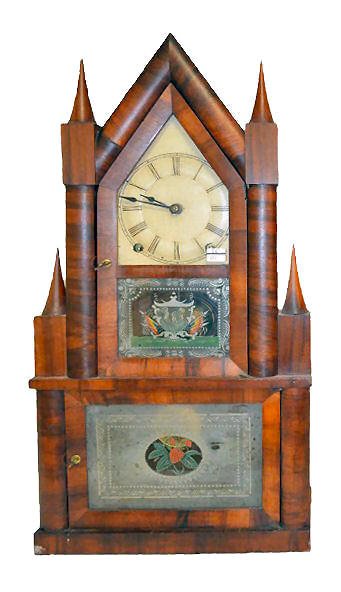 Andrews Double Steeple 8 Day T&amp;S Clock — Antique Clocks Price Guide
