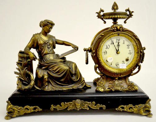 New Haven ÓClothoÒ Icon Statue Clock — Antique Clocks Price Guide