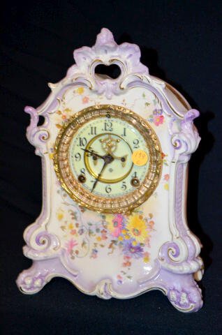 Ansonia Royal Bonn La Valette China Clock — Antique Clocks Price Guide