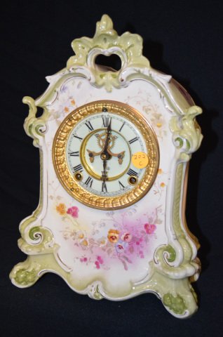 Ansonia Royal Bonn La Valette China Clock — Antique Clocks Price Guide