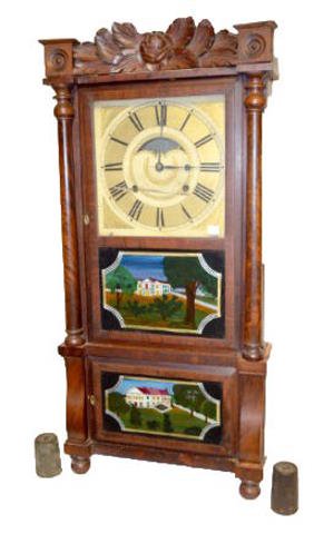 Birge &amp; Mallory Carved Triple Decker — Antique Clocks Price Guide