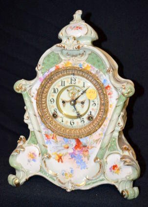 Ansonia Royal Bonn No. 502 China Clock — Antique Clocks Price Guide