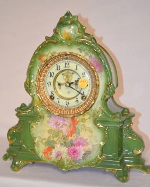 Ansonia Royal Bonn La Manche China Clock — Antique Clocks Price Guide