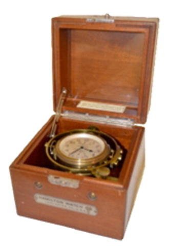 Hamilton 21J Deck Chronometer in Gimbal Box — Antique Clocks Price Guide