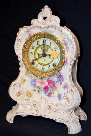 Ansonia Royal Bonn La Calle China Clock — Antique Clocks Price Guide