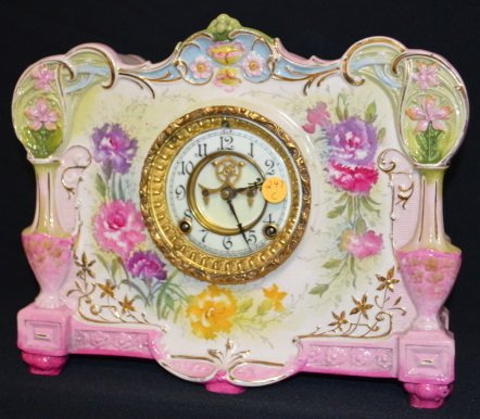 Ansonia Royal Bonn La Roca China Clock — Antique Clocks Price Guide