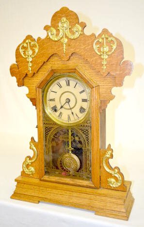 Seth Thomas Metal Series No. 1114 Oak Case Clock — Antique Clocks Price Guide