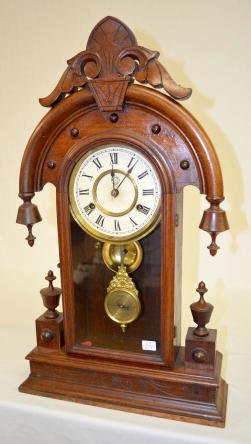 New Haven Walnut ÒErbeÓ Parlor Clock — Antique Clocks Price Guide