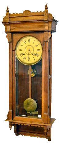 Russell &amp; Jones Walnut Wall Clock — Antique Clocks Price Guide