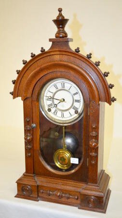 Gilbert Oak ÒCrownÓ Kitchen Clock — Antique Clocks Price Guide