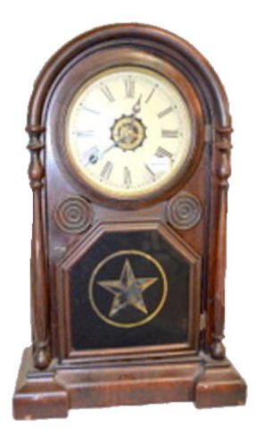 Antique Rosewood Shelf Clock with Alarm — Antique Clocks Price Guide