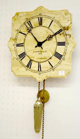 E. Howard Mini Repro Faux Marble Front Clock — Antique Clocks Price Guide