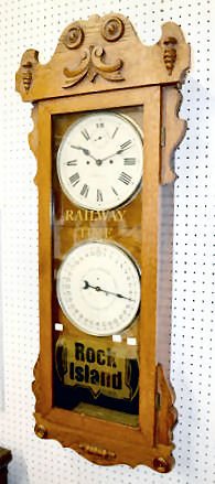 New Haven RR Advertising Calendar Clock — Antique Clocks Price Guide